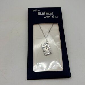 Effy Shopping At Sea Cruising Cruise Ship Souvenir Silver Tone Necklace